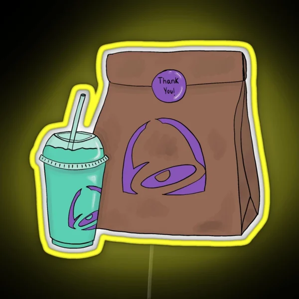 Taco Mystery Yummies RGB Neon Sign