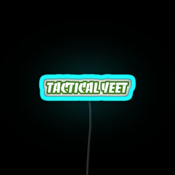 Tactical Yeet Logo RGB Neon Sign
