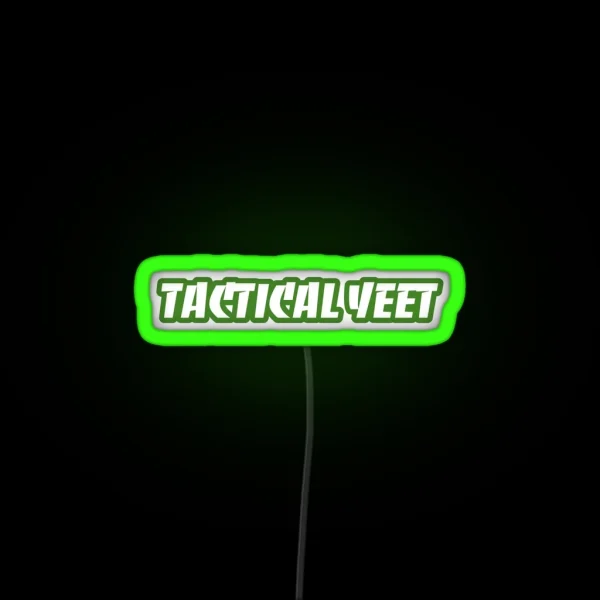 Tactical Yeet Logo RGB Neon Sign