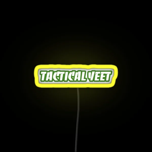 Tactical Yeet Logo RGB Neon Sign