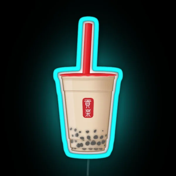Taiwanese Bubble Tea RGB Neon Sign