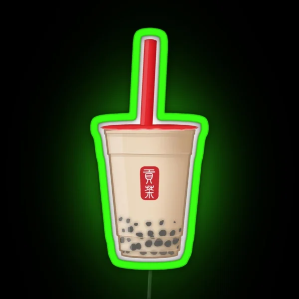 Taiwanese Bubble Tea RGB Neon Sign