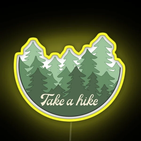 Take A Hike Forrest RGB Neon Sign
