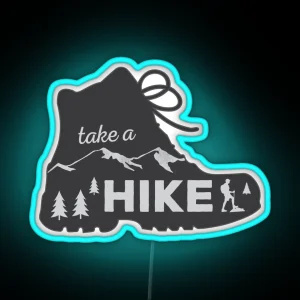 Take A Hike Hiking Led RGB Neon Sign