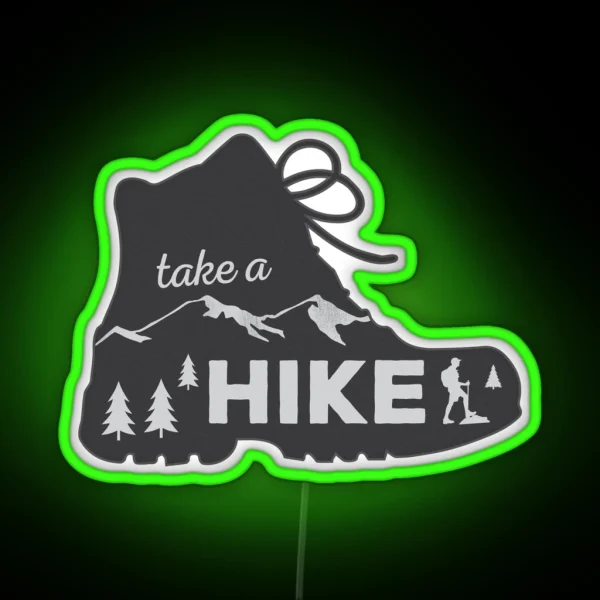 Take A Hike Hiking Led RGB Neon Sign