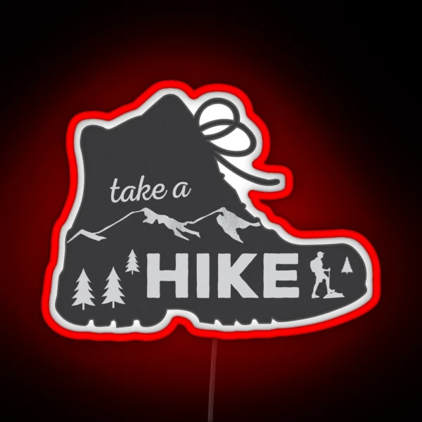 Take A Hike Hiking Led RGB Neon Sign