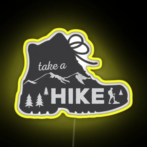 Take A Hike Hiking Led RGB Neon Sign