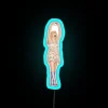 Unique Hand Holding Neon Sign with Colorful RGB LED Lighting