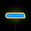 Customizable Med Reminder Neon Sign with Colorful RGB Text Display