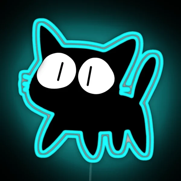 Takkun The Cat RGB Neon Sign