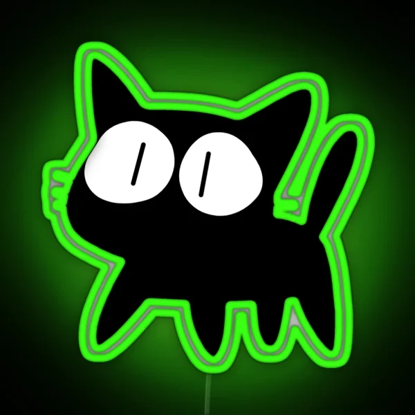 Takkun The Cat RGB Neon Sign