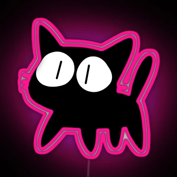 Takkun The Cat RGB Neon Sign