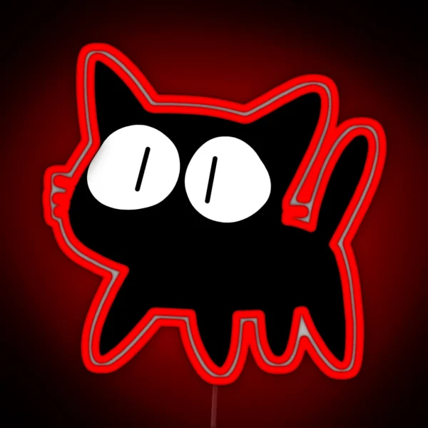 Takkun The Cat RGB Neon Sign