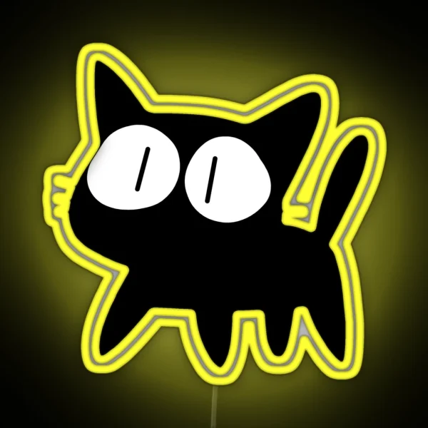 Takkun The Cat RGB Neon Sign