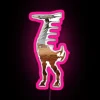 Unique tall neck shape vibrant RGB neon light display signs