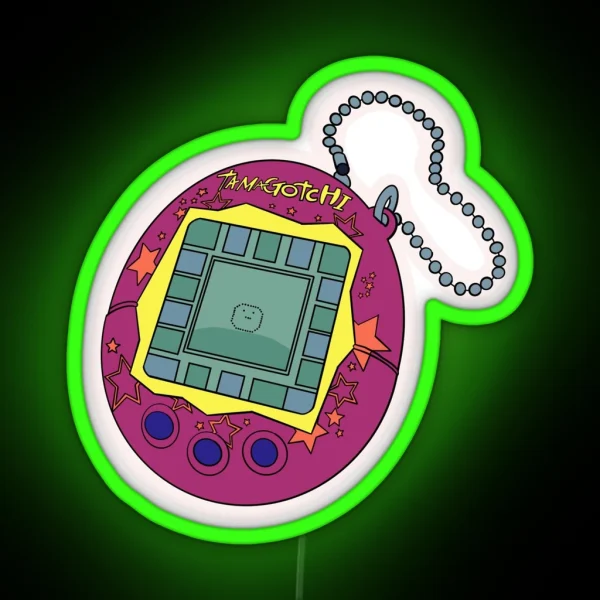 Tamagotchi RGB Neon Sign