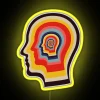 Indoor LED sign featuring Tame Impala's psychedelic colorful music vibes