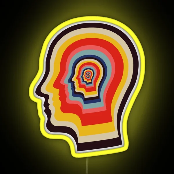 Tame Impala Faces RGB Neon Sign