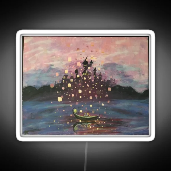 Tangled Lantern Painting RGB Neon Sign