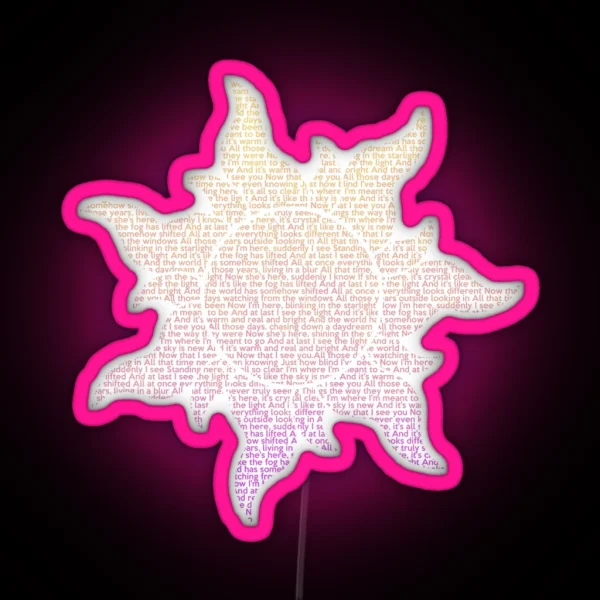 Tangled Sun At Last I See The Light RGB Neon Sign