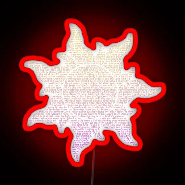 Tangled Sun At Last I See The Light RGB Neon Sign