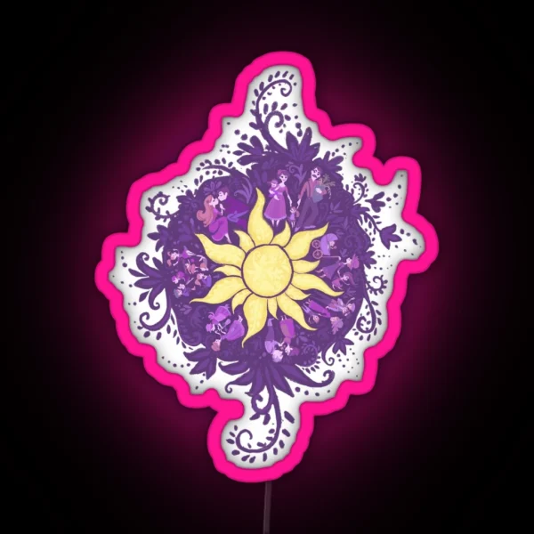 Tangled Sun RGB Neon Sign