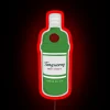 Neon Tanqueray Gin Bottle Sign Adds Modern Bar Decor Ambiance