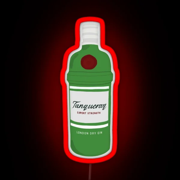 Tanqueray Gin Bottle RGB Neon Sign