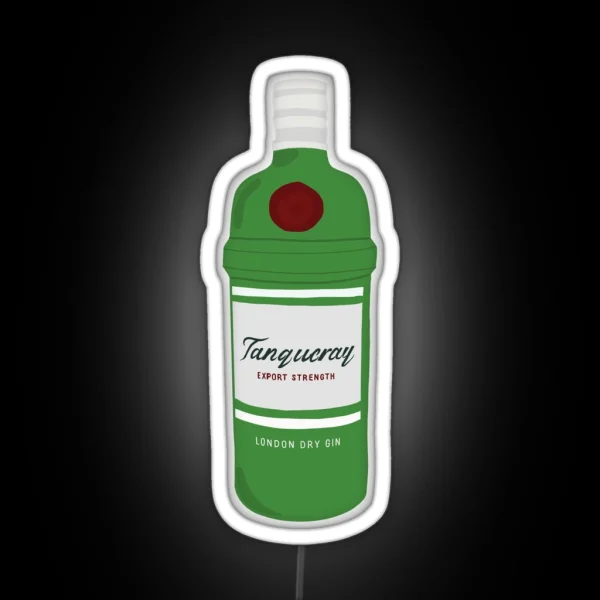Tanqueray Gin Bottle RGB Neon Sign