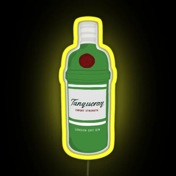 Tanqueray Gin Bottle RGB Neon Sign