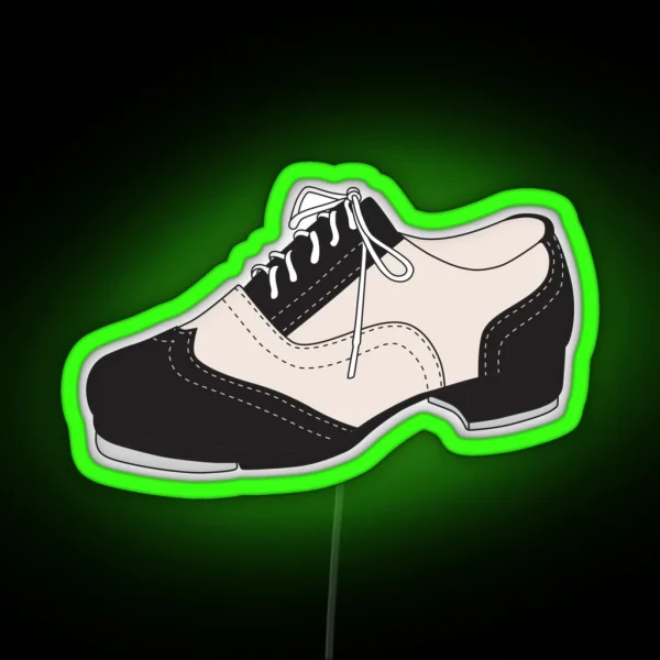 Tap Dance Shoe RGB Neon Sign