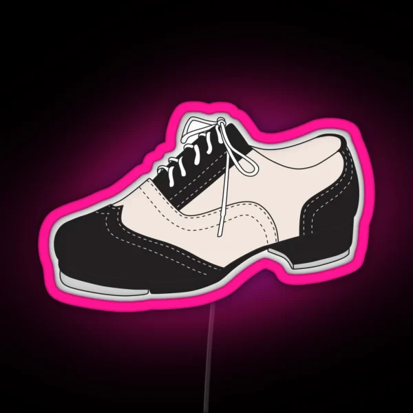 Tap Dance Shoe RGB Neon Sign