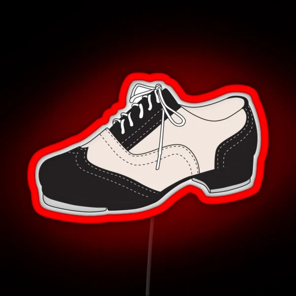 Tap Dance Shoe RGB Neon Sign