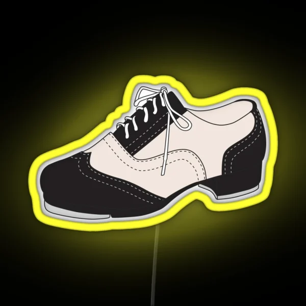 Tap Dance Shoe RGB Neon Sign