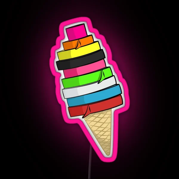 Tape The Rainbow RGB Neon Sign