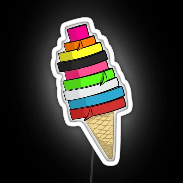 Tape The Rainbow RGB Neon Sign