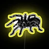Colorful tarantula spider RGB led neon sign for modern decor.