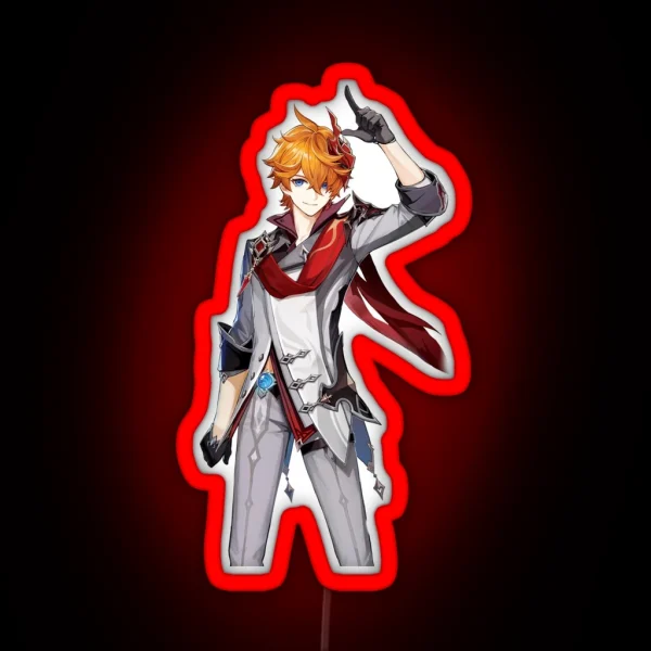 Tartaglia Childe Genshin Impact Character Led RGB Neon Sign