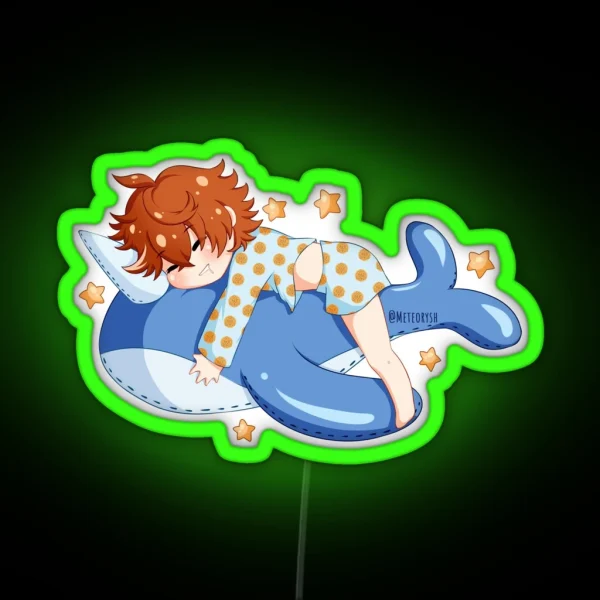 Tartaglia Childe Sleepy RGB Neon Sign