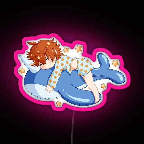 Tartaglia Childe Sleepy RGB Neon Sign