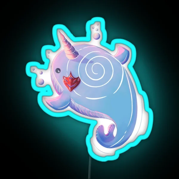 Tartaglia Childe Whale Genshin Impact Fanart RGB Neon Sign