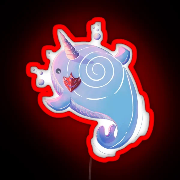Tartaglia Childe Whale Genshin Impact Fanart RGB Neon Sign