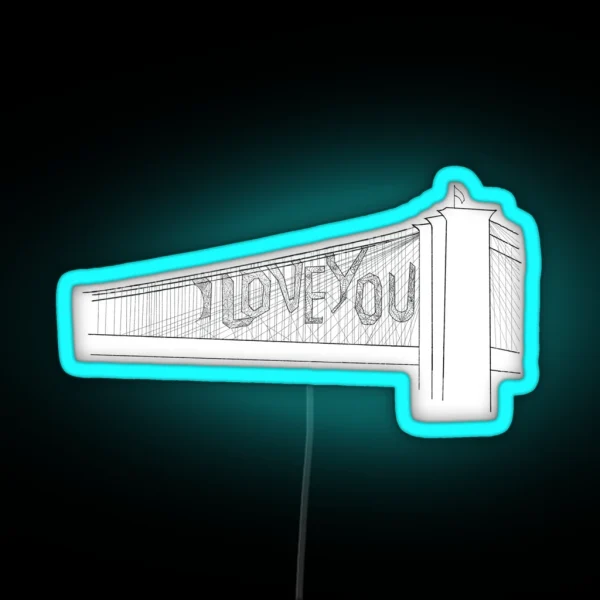TASM 2 I Love You Bridge RGB Neon Sign
