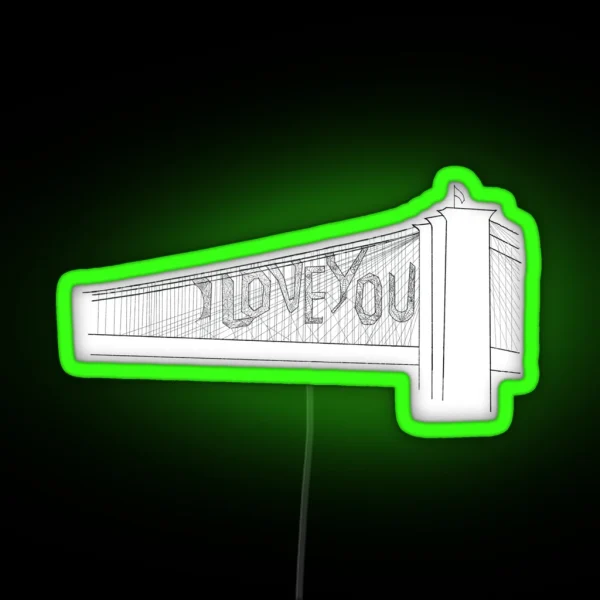 TASM 2 I Love You Bridge RGB Neon Sign