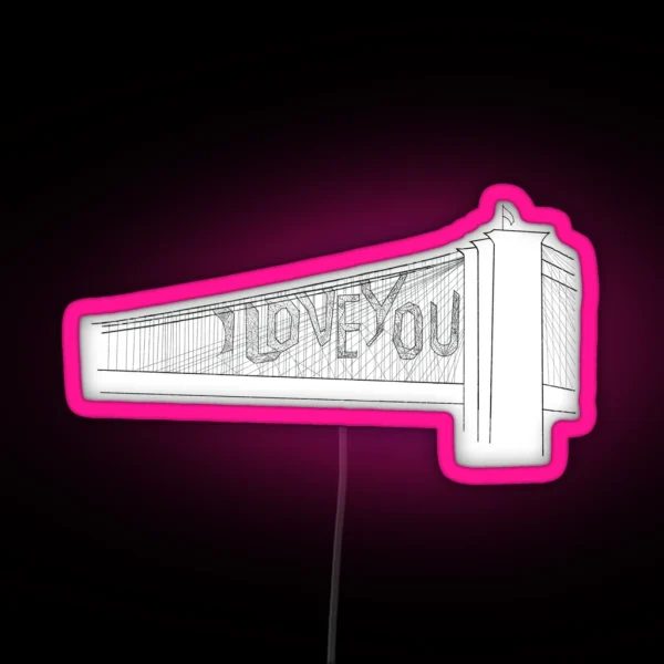 TASM 2 I Love You Bridge RGB Neon Sign