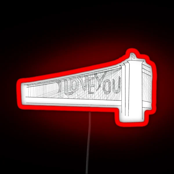 TASM 2 I Love You Bridge RGB Neon Sign