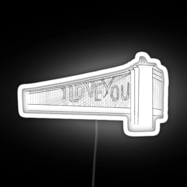 TASM 2 I Love You Bridge RGB Neon Sign