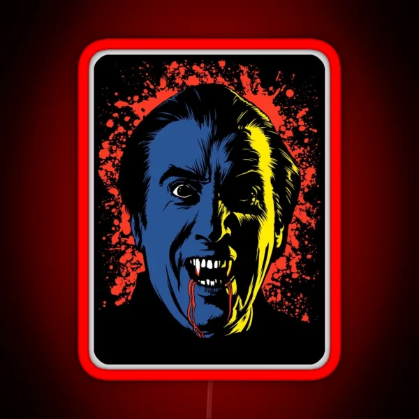 TASTE THE BLOOD OF DRACULA RGB Neon Sign