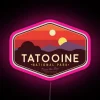 Vibrant RGB LED Canvas Sign for Tatooine Inspired Decorative Neon Artwork