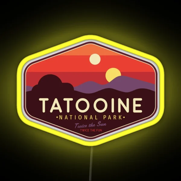 Tatooine National Park Twice The Fun Twice RGB Neon Sign